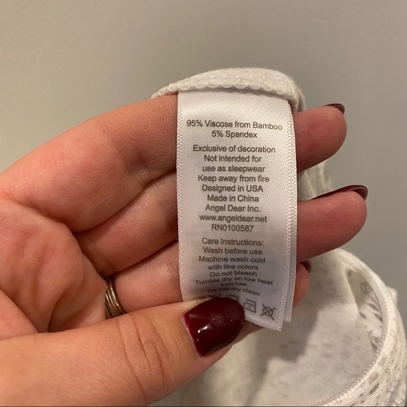 SOFT Bamboo Blend Footie Pajamas from Angel Dear - Picture 5 of 5